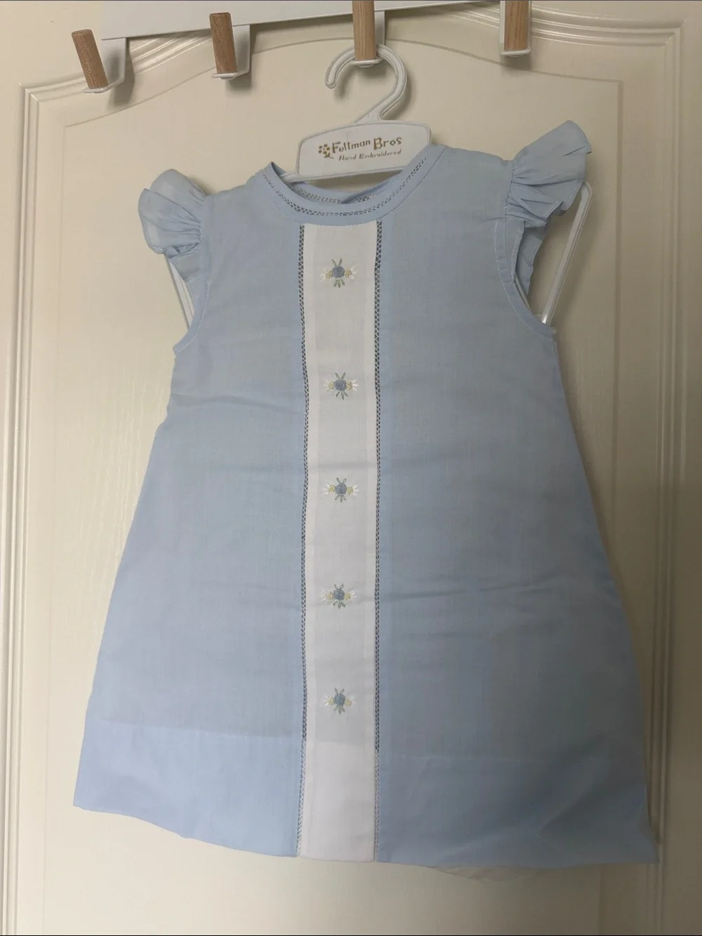 Feltman Bros Blue Embroidered Girls' Formal Dress